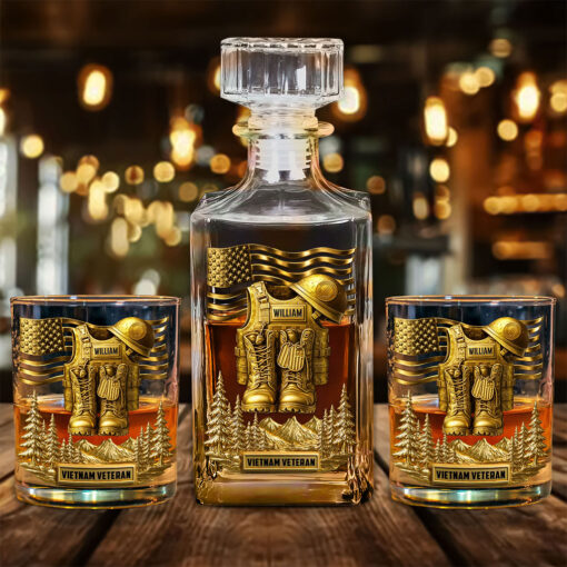 Personalized Vietnam Veteran  Whiskey Decanter Set UKTO5160803 - Image 5