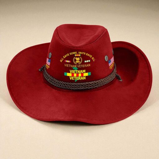 Personalized Vietnam Veteran Cowboy Hat QFTD5180802 - Image 4