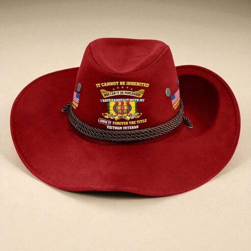 Personalized Vietnam Veteran Cowboy Hat QFTD5180803 - Image 4