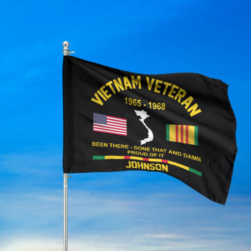 Personalized Vietnam Veteran Flag UKTD5180903 - Image 2