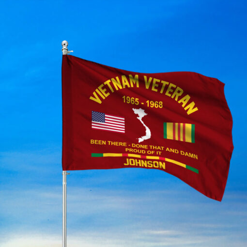 Personalized Vietnam Veteran Flag UKTD5180903 - Image 3