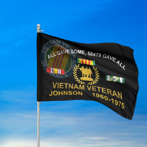 Personalized Vietnam Veteran Flag UKTD5180904 - Image 3
