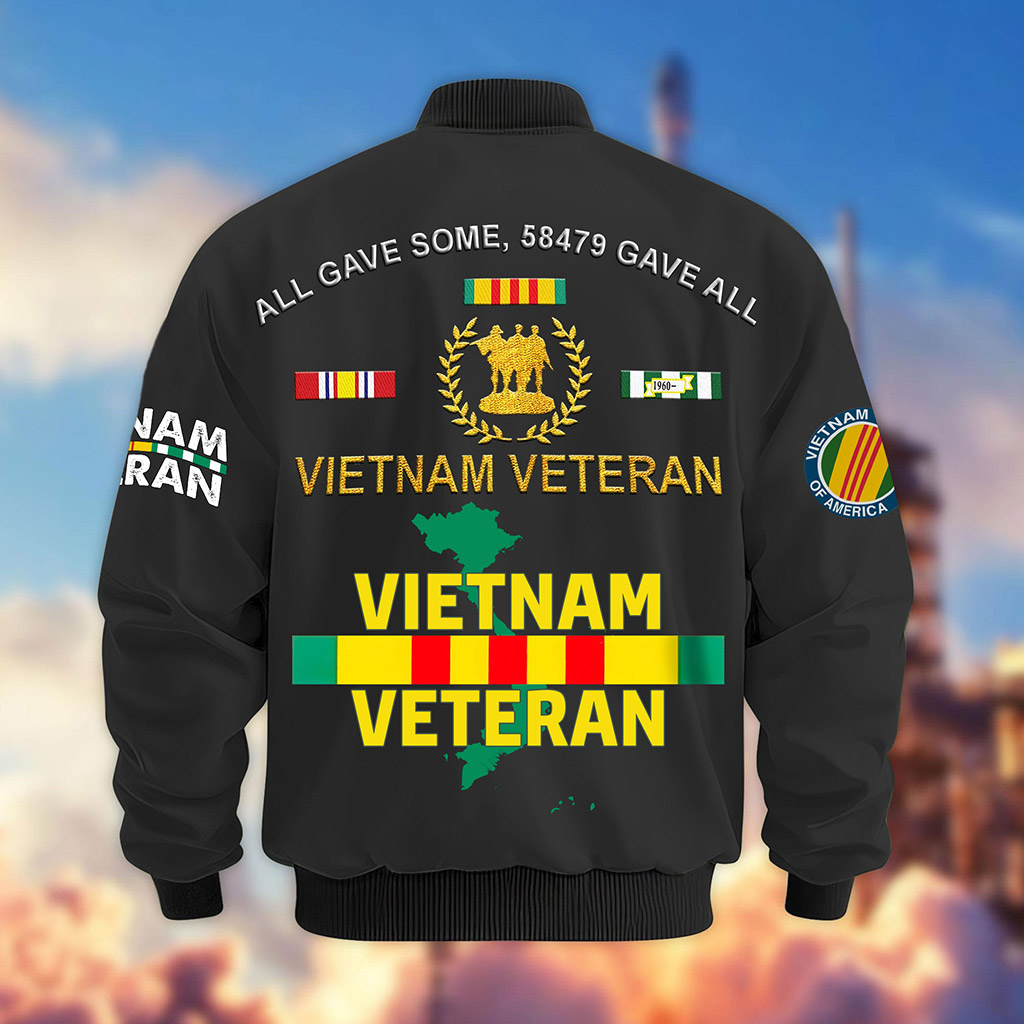 Personalized Vietnam Veteran Bomber Jacket QFLT4110503 - Image 4