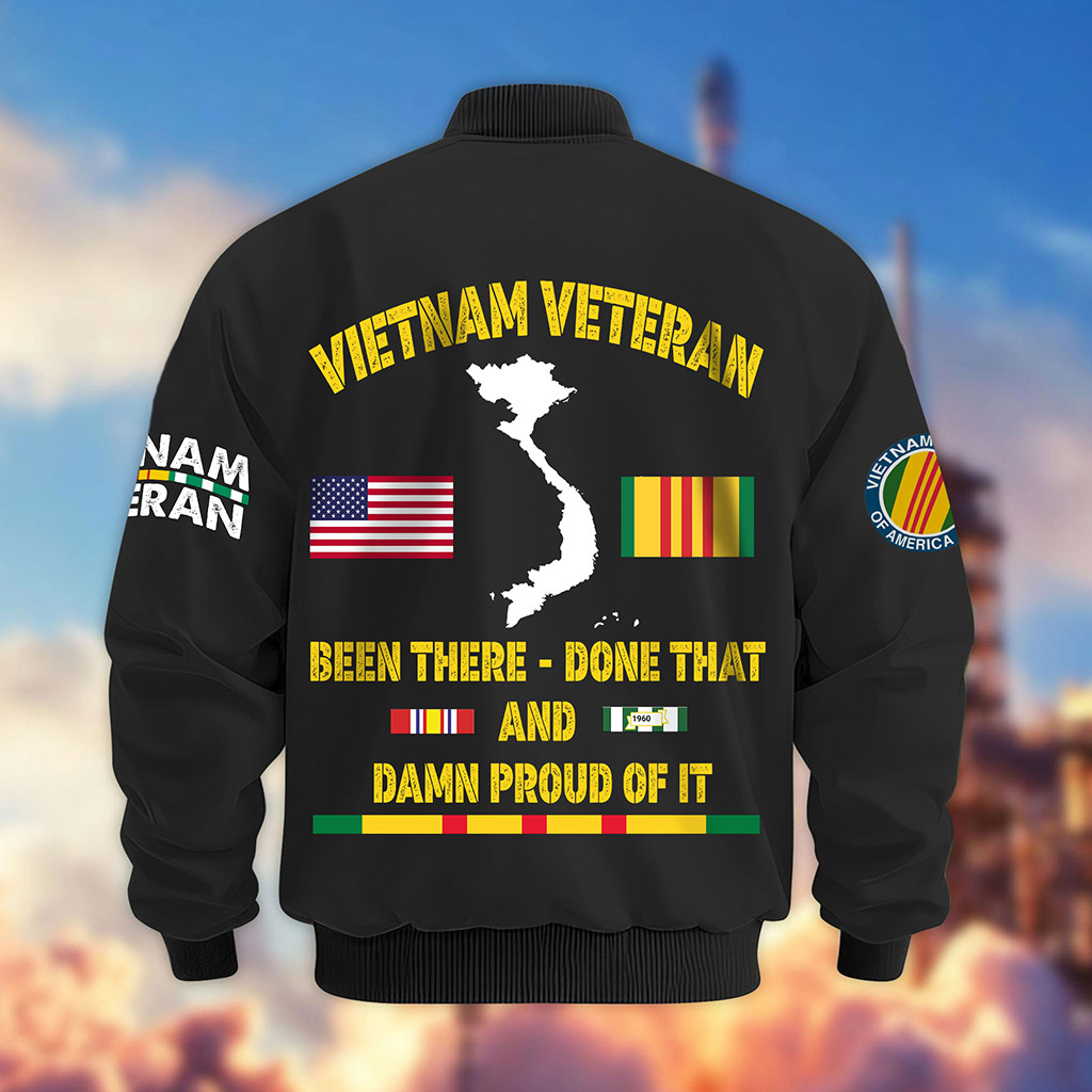 Personalized Vietnam Veteran Bomber Jacket QFLT4110502 - Image 4