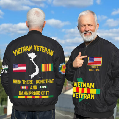 Personalized Vietnam Veteran Bomber Jacket QFLT4110502