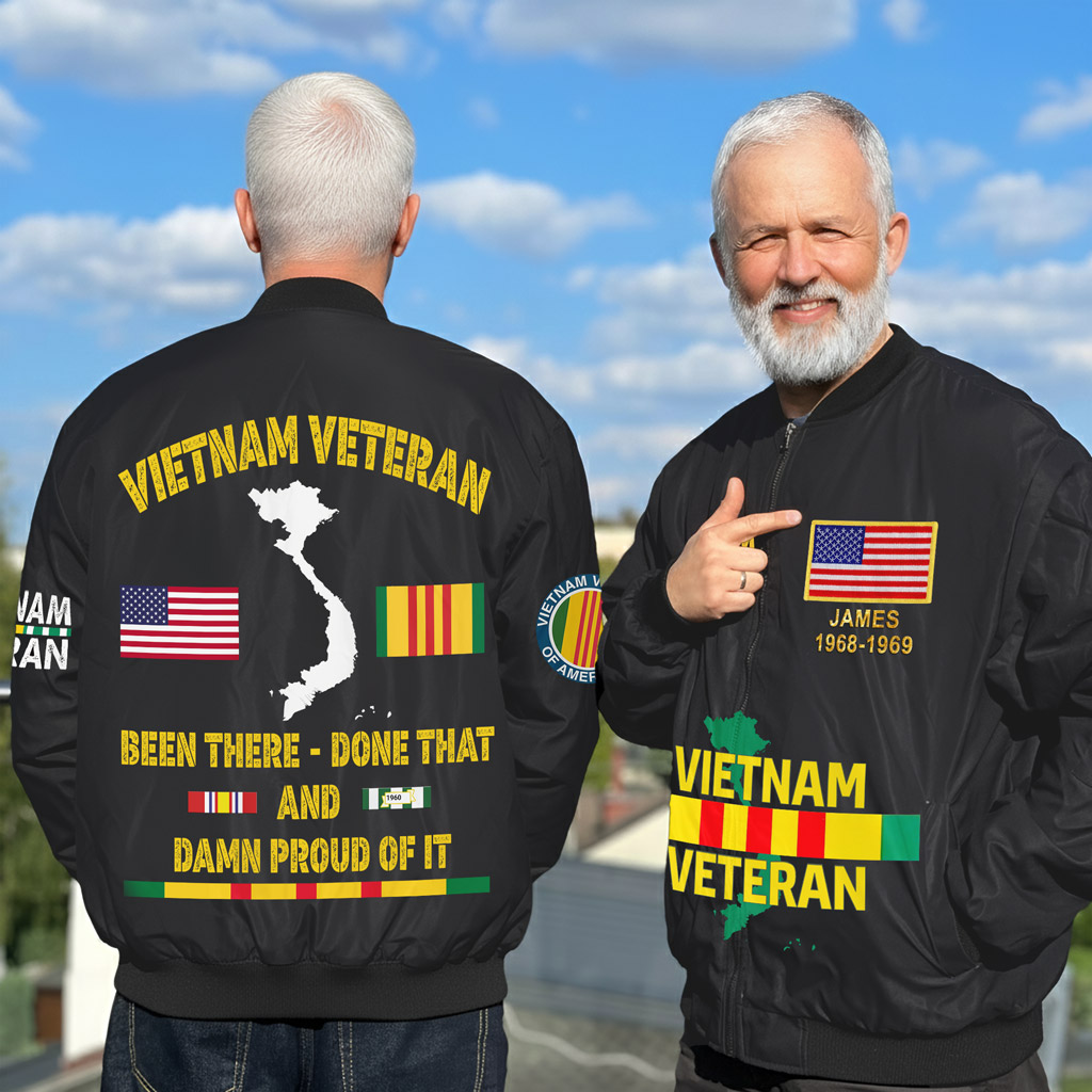 Personalized Vietnam Veteran Bomber Jacket QFLT4110502