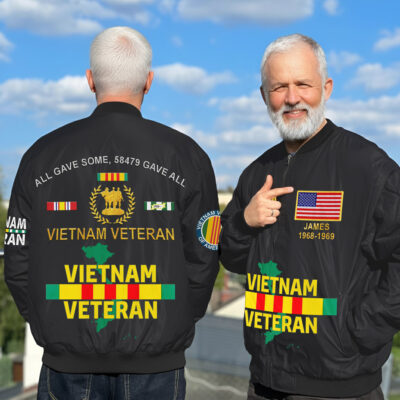 Personalized Vietnam Veteran Bomber Jacket QFLT4110503