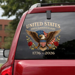 Personalized America 250th Anniversary Car Sticker UKTO5120103