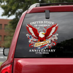 Personalized America 250th Anniversary Car Sticker UKTO5120105