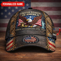 Personalized United States Of America 250th Anniversary 3D Printed Cap UKTO5120102