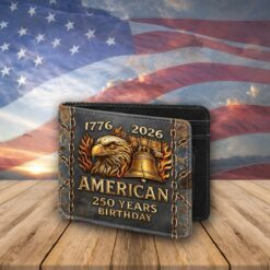 United States 250th Anniversary 3D Printed Men Wallet QFTD6120108